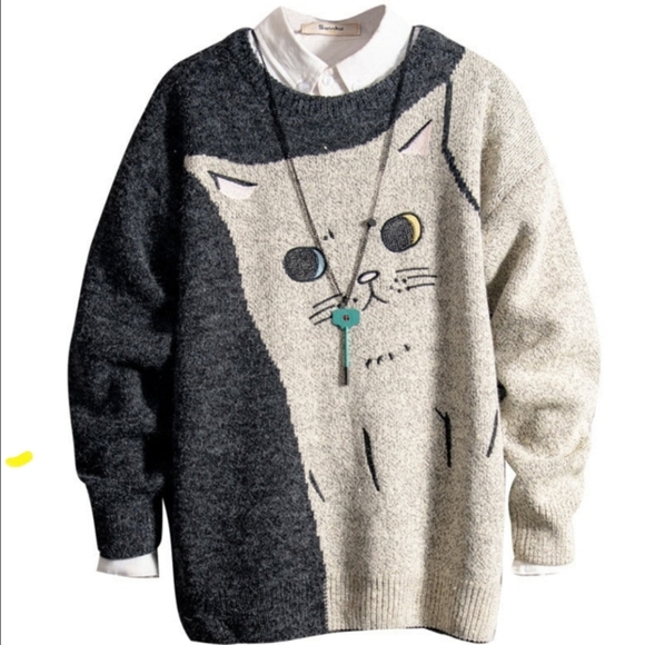direct noble Other - Taking a look cat sweater